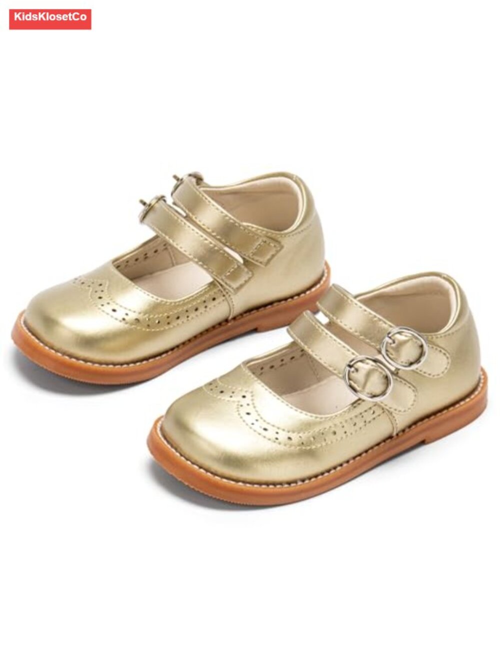 PU Patent Leather Mary Jane Oxford Flats with Wide Toe Box